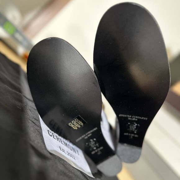 🔥 FIRE SALE CLOSET CLOSING🔥 Rare Opening Ceremony Suede Wedge Sandal Iris Blue - Picture 10 of 11